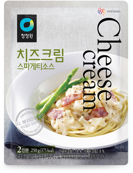 청정원 치즈크림 스파게티소스, 250g, 1개