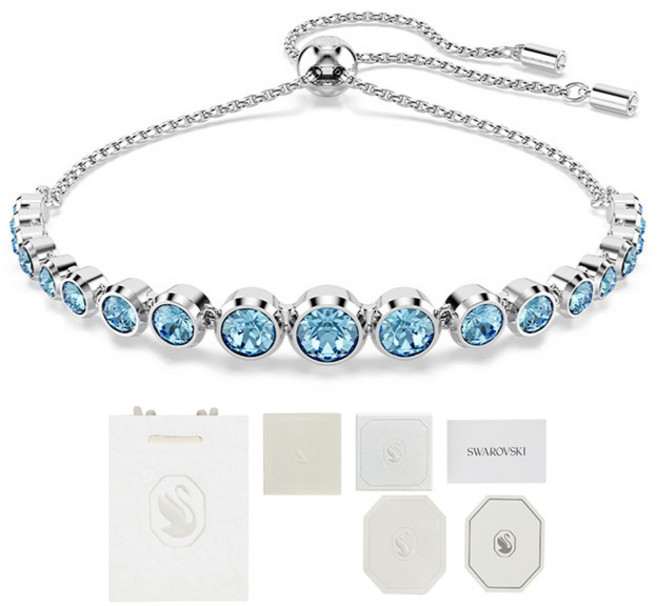 스와로브스키 여성용 임버 테니스 로듐 팔찌 M 5719282 +쇼핑백+메시지카드+품질보증서