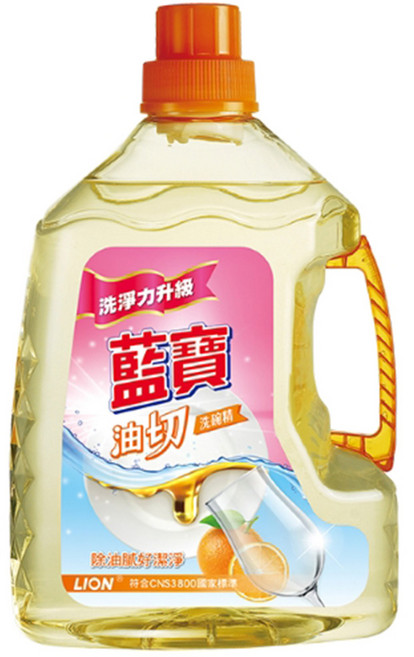 藍寶 油切洗碗精, 3kg, 1瓶