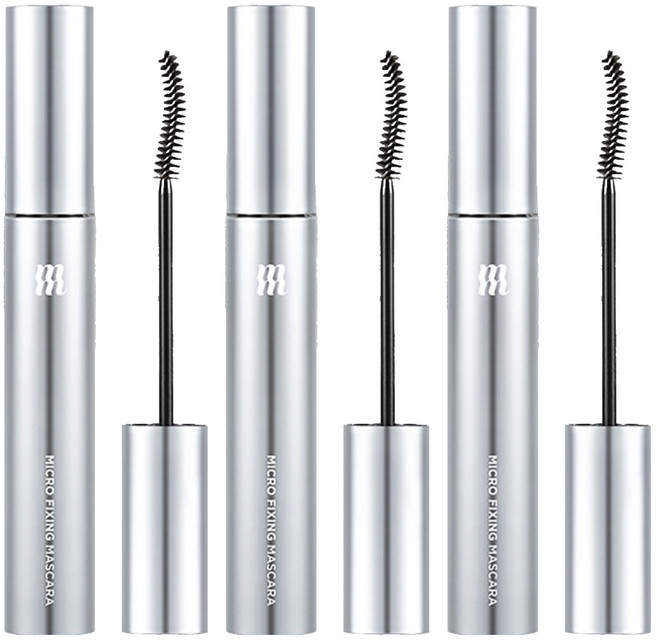 머지 마이크로 픽싱 롱 래쉬 마스카라 9ml, MM1 블랙, 3개