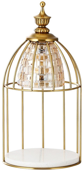 融蠟燈大理石底座, 金色