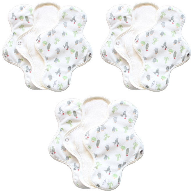 코튼리퍼블릭 아덴트러브 날개형 순면생리대, 대형, 3개입, 3개