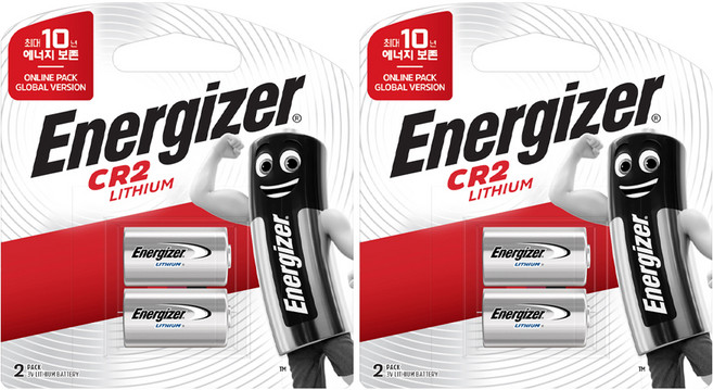 에너자이저 리튬 CR2 Global Version 10년 보존 특수건전지