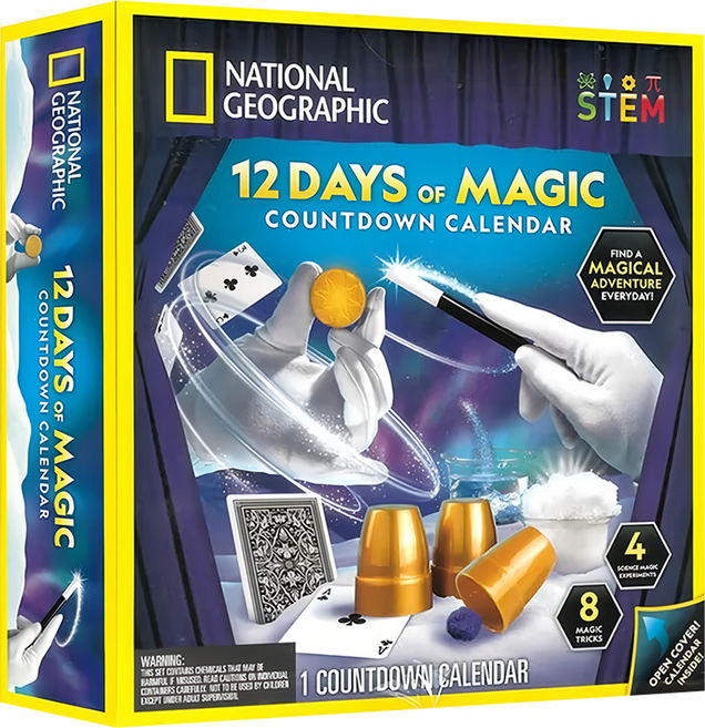 NATIONAL GEOGRAPHIC 國家地理 魔法與科學12日驚奇實驗套組, 8歲以上, 科學