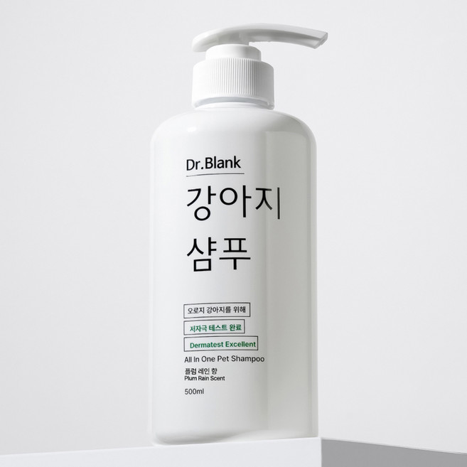 닥터블랭크 올인원 강아지 샴푸 플럼 레인 향, 500ml, 1개입, 1개