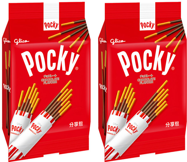 glico 格力高 Pocky 百奇 巧克力棒分享包, 81g, 2袋