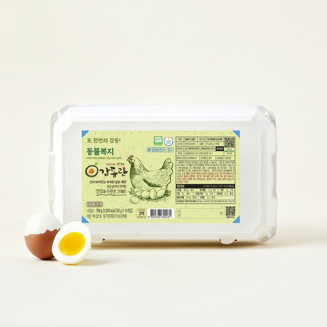 동물복지 감동란 750g, 15구, 1개