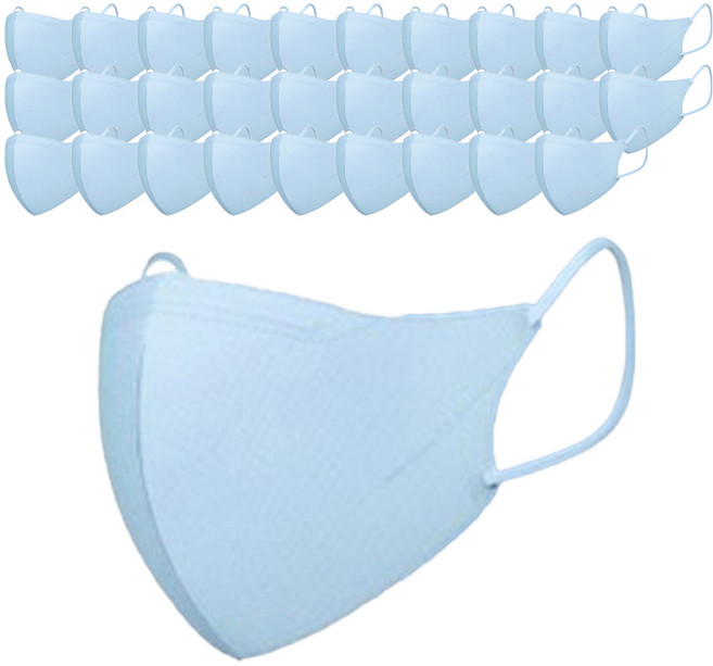 CLA 슬림핏 소형 어린이 키즈 새부리형 2D 컬러 국산 4중 MB필터 마스크, 5개입, 8개, 시에라블루