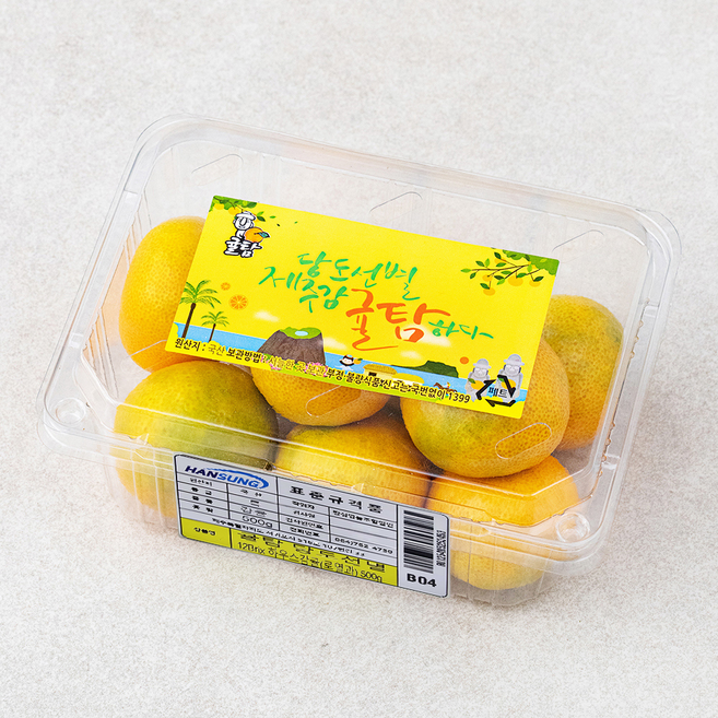귤탐 당도선별 12Brix 하우스감귤, 500g(로열과), 4개