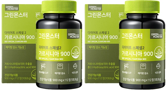 그린몬스터 다이어트 스폐셜2 가르시니아900, 112정, 2개 - 쿠팡