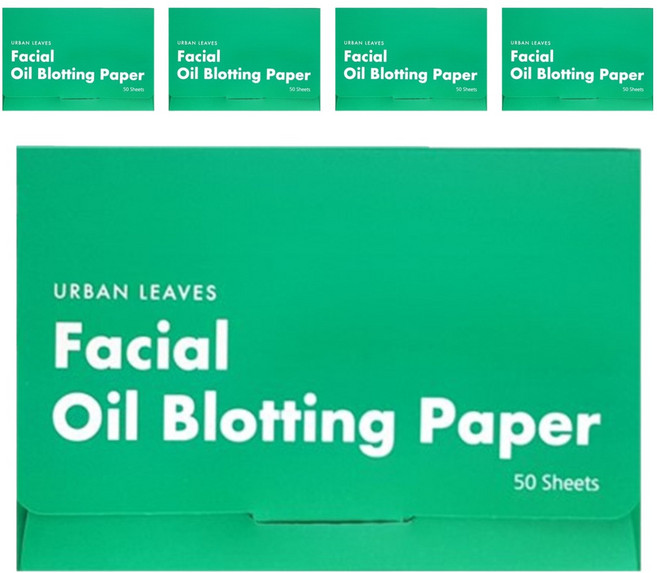 URBAN LEAVES 吸油面紙, 50張, 5盒