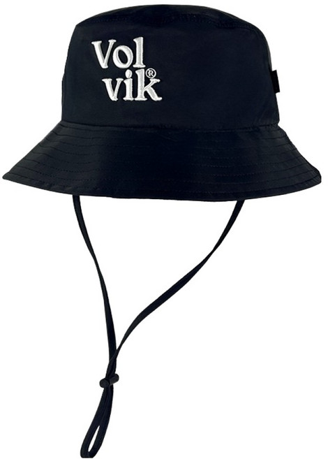 볼빅 레터링 버킷햇 골프모자, 블랙, 1개