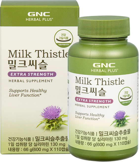 GNCHERBALPLUS 밀크씨슬, 110정, 1개