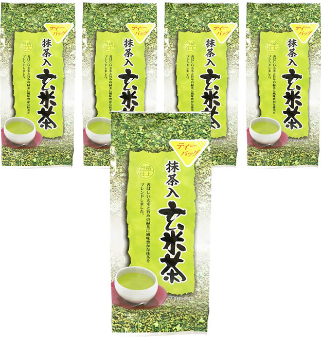 藤二 嚴選抹茶玄米茶, 4g, 20包, 5袋