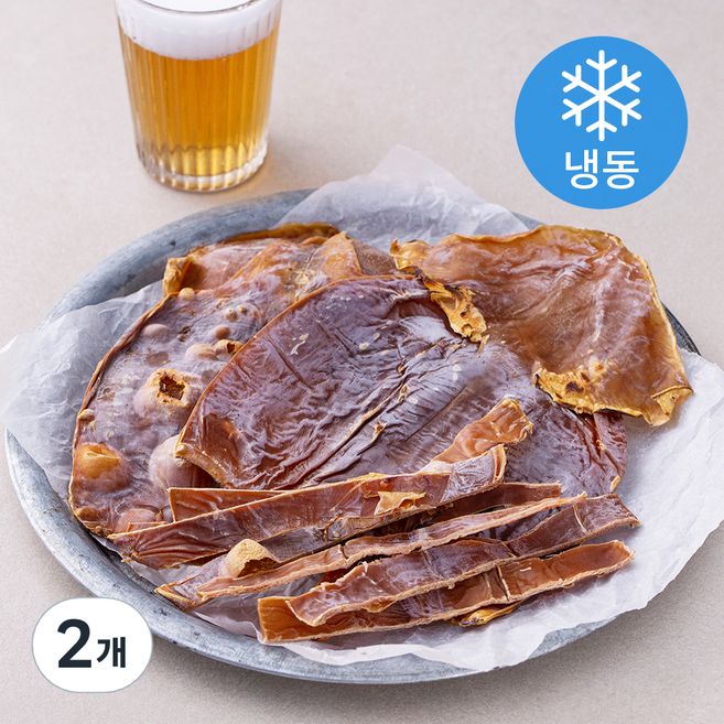 해맑은푸드 마른오징어 몸통 5미 (냉동), 250g, 2개