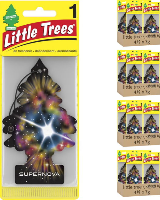 Little Trees 小樹香片 香氛卡, 銀河之星, 7g, 16片