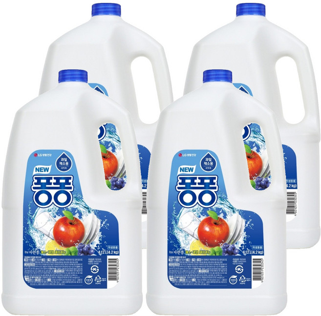 퐁퐁 주방세제, 4.12L, 4개