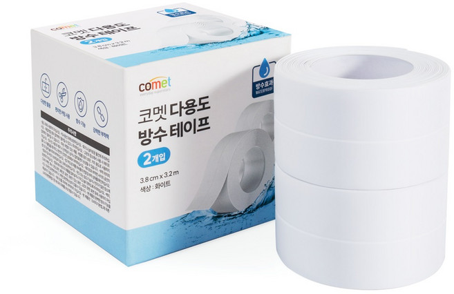 코멧 다용도 방수 테이프, 2개