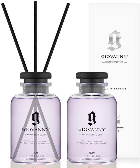 지오바니 러브 디퓨저 2구 세트, 프리지아, 250ml, 2개, 블루밍데이