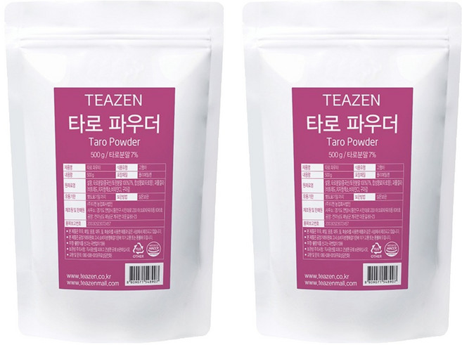 티젠 타로 파우더, 500g, 1개입, 2개, 500g