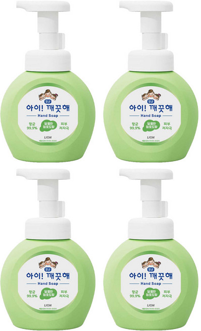 LION 獅王 趣淨 洗手慕斯 白葡萄香, 250ml, 4瓶