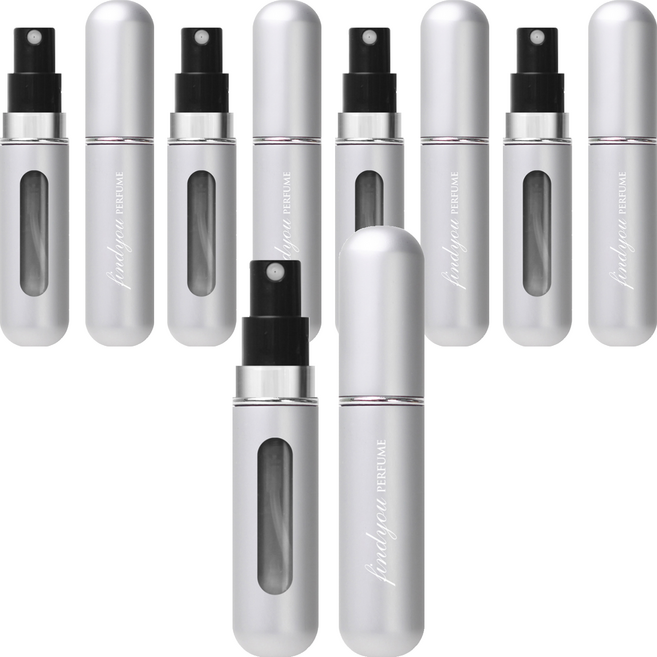 파인듀 향수 공병 5ml, 실버 무광, 5개