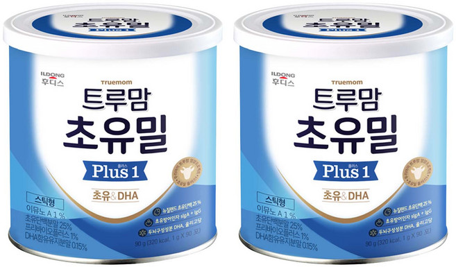 일동후디스 트루맘 초유밀 플러스 1단계 90p, 초유, 90g, 2개