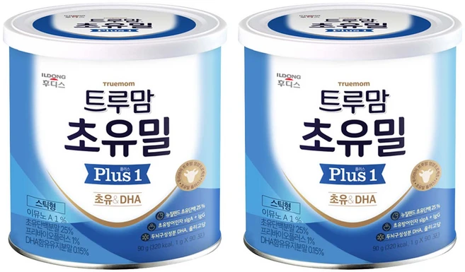 일동후디스 트루맘 초유밀 플러스 1단계 90p, 90g, 2개, 초유 - 쿠팡