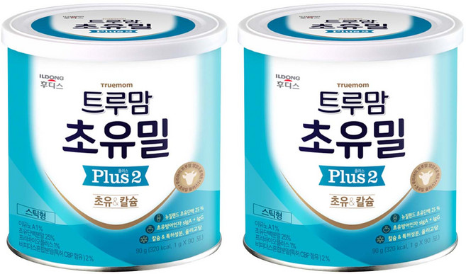 일동후디스 트루맘 초유밀 플러스 2단계 1g X 90p, 90g, 2개