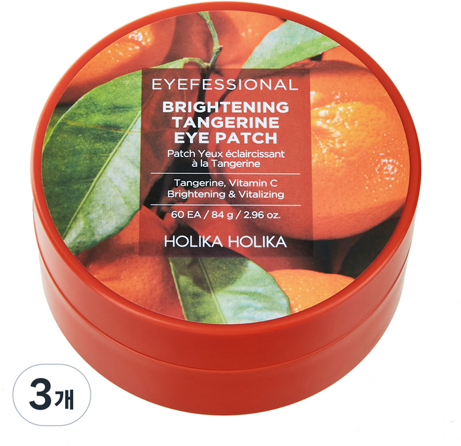 홀리카홀리카 아이페셔널 브라이트닝 탄제린 아이패치, 3개, 60개입