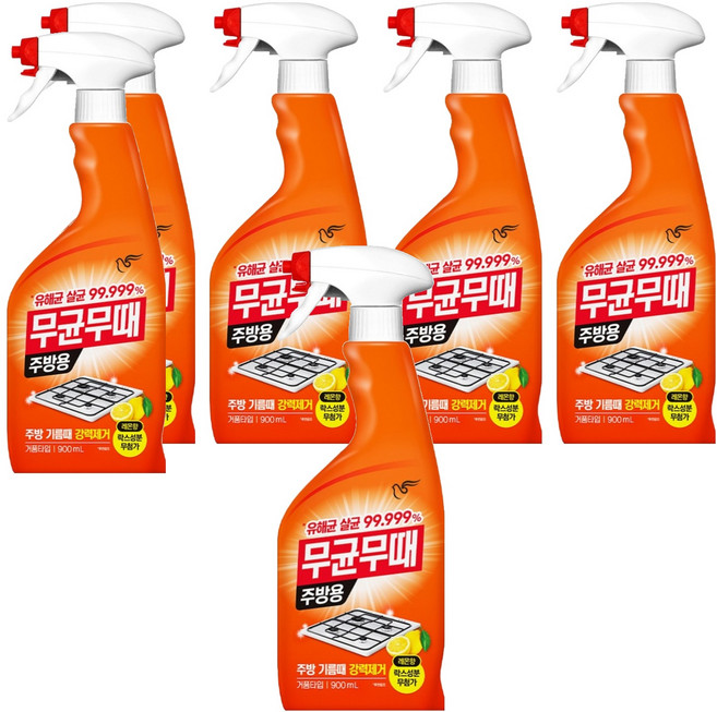 무균무때 주방용 세정제, 900ml, 6개