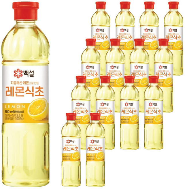 백설 지중해산 레몬식초, 900ml, 15개