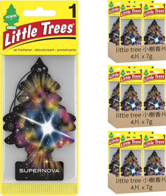 Little Trees 小樹香片 香氛卡, 銀河之星, 7g, 12片