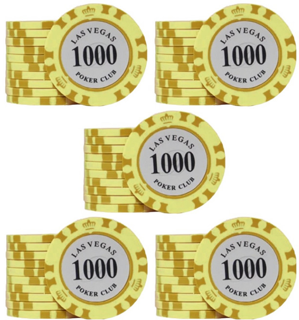 라스베가스 클레이 포커칩 50p, 1000, 1개