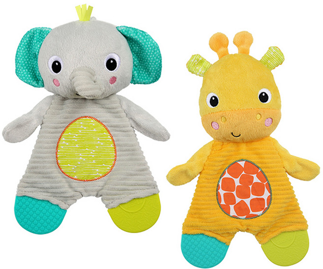 브라이트스타트 부스럭 치발기인형 유모차 장난감, 랜덤 발송, 1개