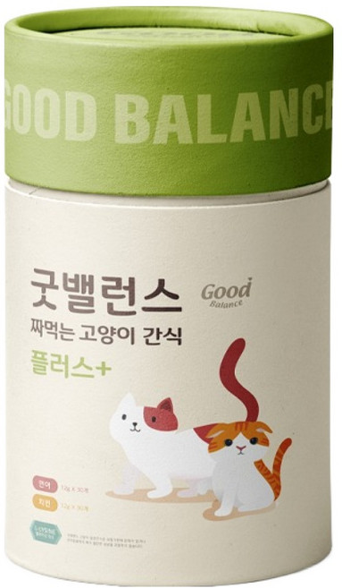 굿밸런스 고양이 짜먹는 간식 플러스, 연어 + 치킨, 12g, 60개
