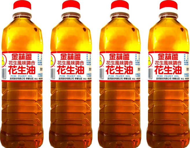 金葫蘆 花生風味 調和花生油, 600ml, 4瓶