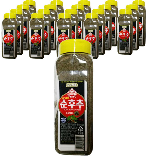 오뚜기 오쉐프 순후추, 450g, 20개