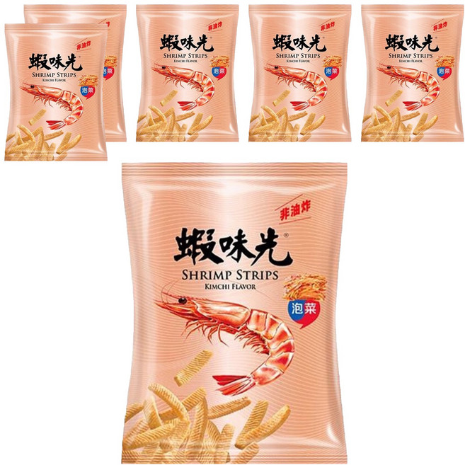裕榮食品 蝦味先 泡菜, 60g, 6包