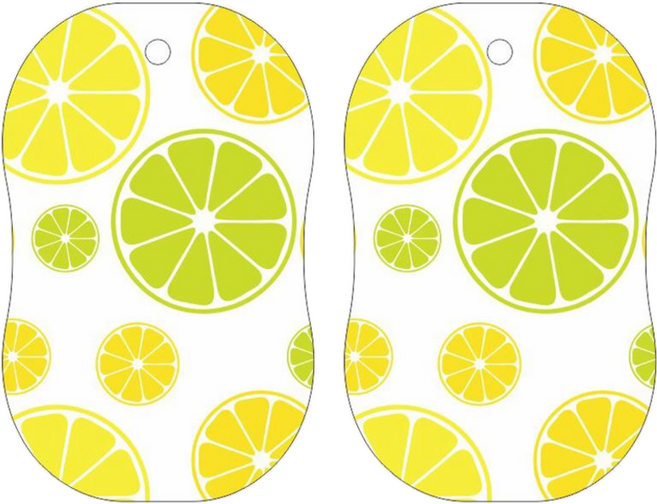 巧易潔 天然木漿壓縮海綿 - 檸檬 強力吸水 多功能性 高效去汙 除油高手, 2個, 1入