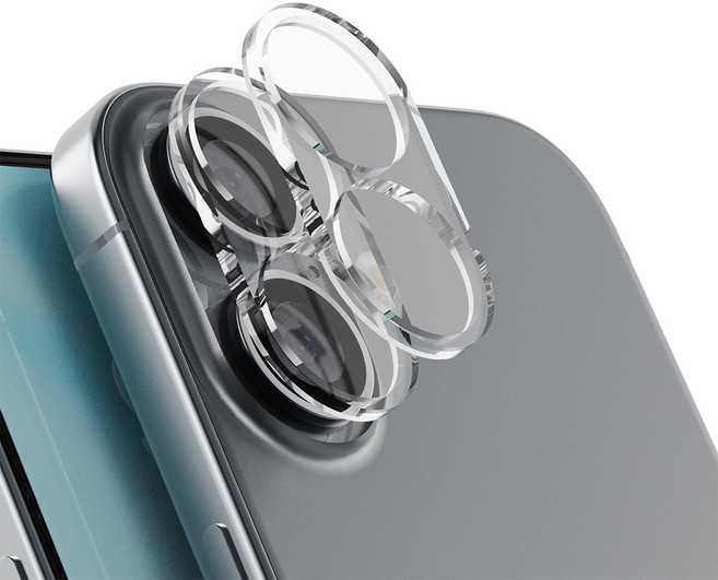 누아트 후면 카메라 렌즈 강화유리 보호필름 투명 2p, 1세트