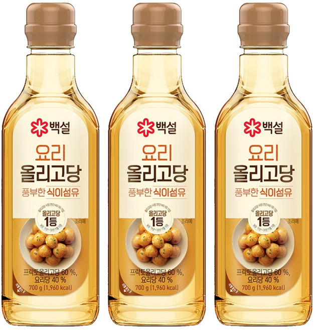 백설 요리 올리고당, 700g, 3개