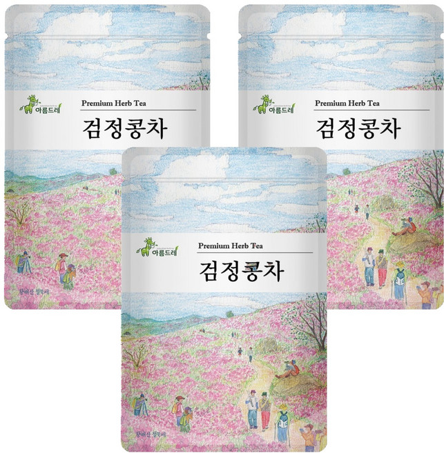 아름드레 검정콩차, 2.5g, 25개입, 3개