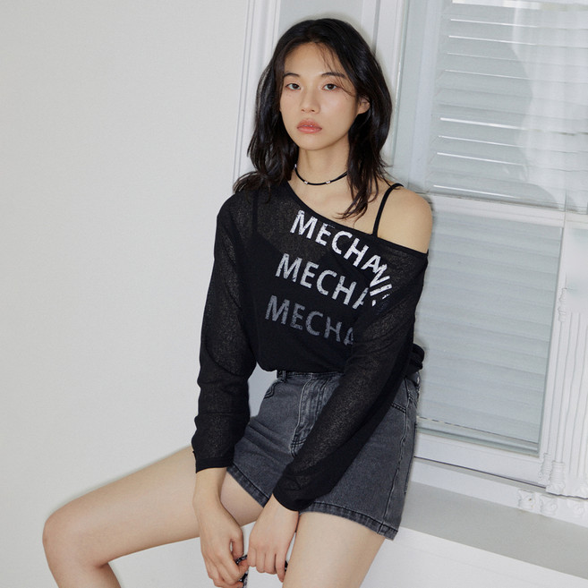 랩 메커니즘 원숄더 티셔츠 AR2CT564