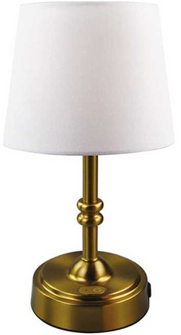 alit Mini LUNA LED無線布罩充電桌燈/床頭夜燈, 復古金