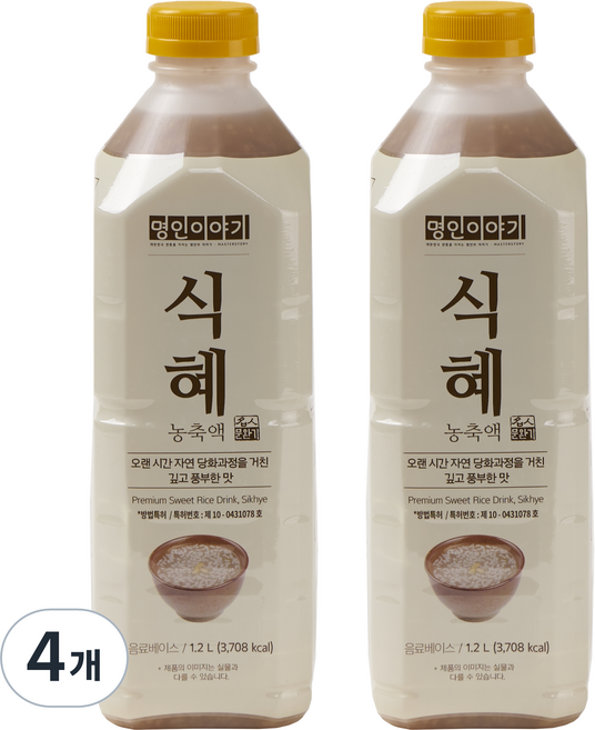 Myeonginiyagi 濃縮甜米釀, 1.2L, 4個