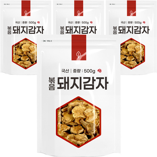 자연초 볶음 돼지감자, 500g, 4개