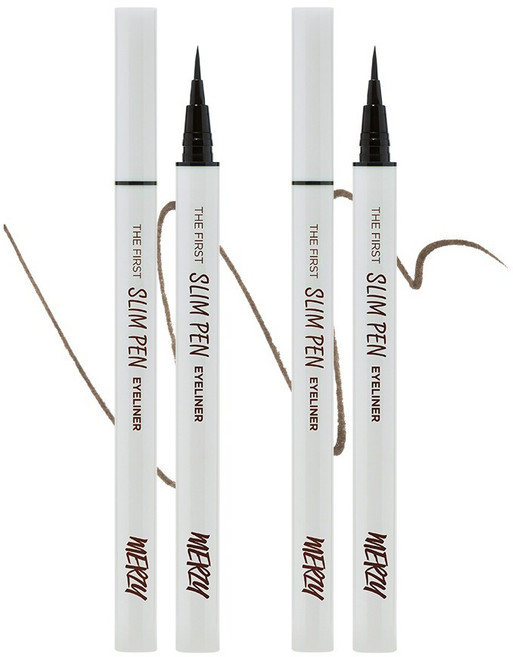 머지 더 퍼스트 슬림 펜 아이라이너 0.45g, SP2 초코 퍼지, 2개