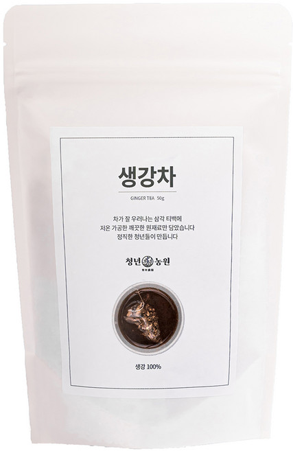 청년농원 저온가공 생강차 삼각티백, 1g, 50개입, 1개