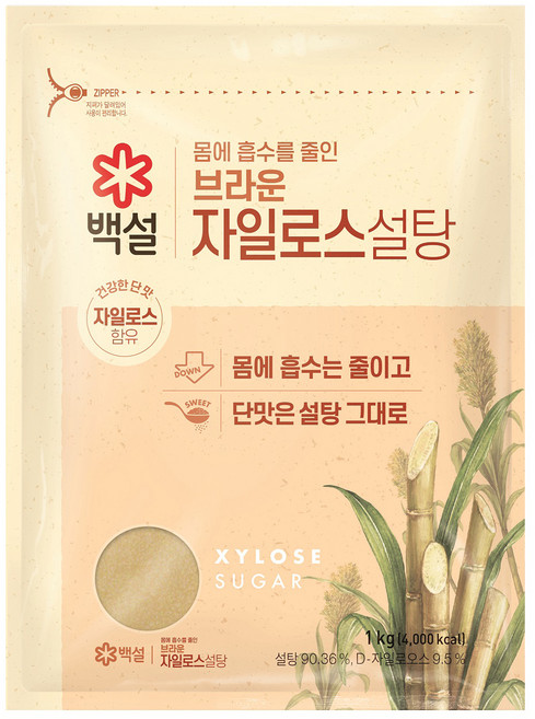 백설 자일로스 브라운 설탕, 1kg, 1개